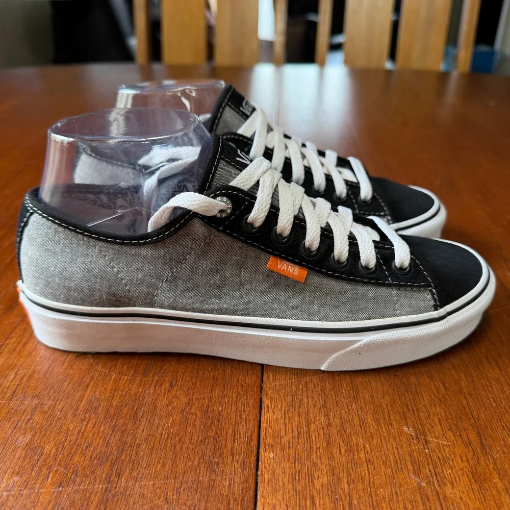 Vans Ferris Mens 8 Black Grey Textile Low Top Skate Shoes Streetwear Gorpcore